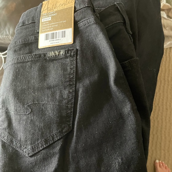 Size 14 Silver black skinny curve jeans - Picture 2 of 2